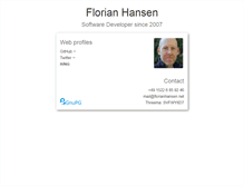 Tablet Screenshot of florianhansen.net